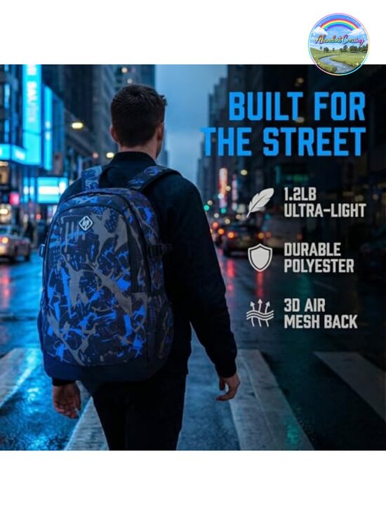 Laptop Backpack for School Travel Lightweight with USB Port main image 4